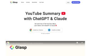 Glasp 使用 AI 技術快速彙整 YouTube 影片摘要（Chrome 擴充功能）