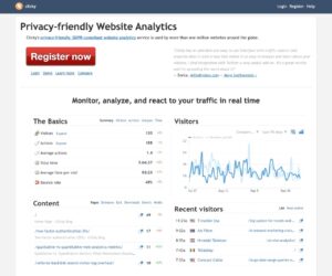 Clicky 隱私導向且遵守 GDPR 規範的老牌網站流量與分析工具