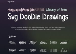 Svg Doodles icon 免費獨特手繪風格 SVG 圖示下載