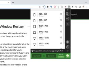 Window Resizer 快速調整瀏覽器大小，輕鬆模擬各種裝置螢幕尺寸（Chrome 擴充功能）