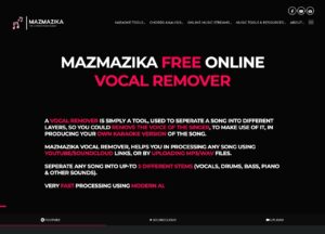 MazMazika 免費線上去人聲工具，將 YouTube 快速製作為卡拉 OK 伴唱帶