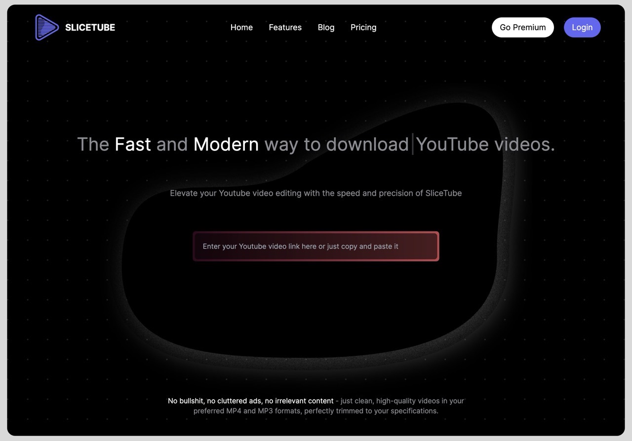 SliceTube：免費下載 YouTube 影片，內建剪輯工具、支援 MP4、MP3 格式