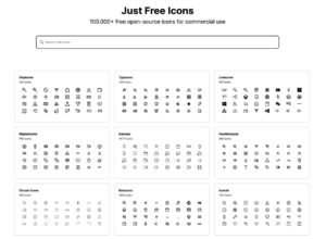 FreeIcons 免費、開放原始碼的圖示集，一站式搜尋與下載超過 10 萬個圖示