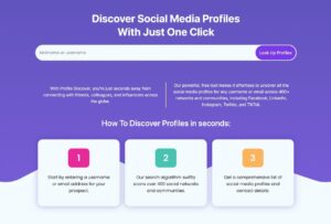 Profile Discover 社群搜尋工具，涵蓋 400 個社群網站、快速找到你要找的人